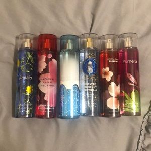 6 body sprays for Erin